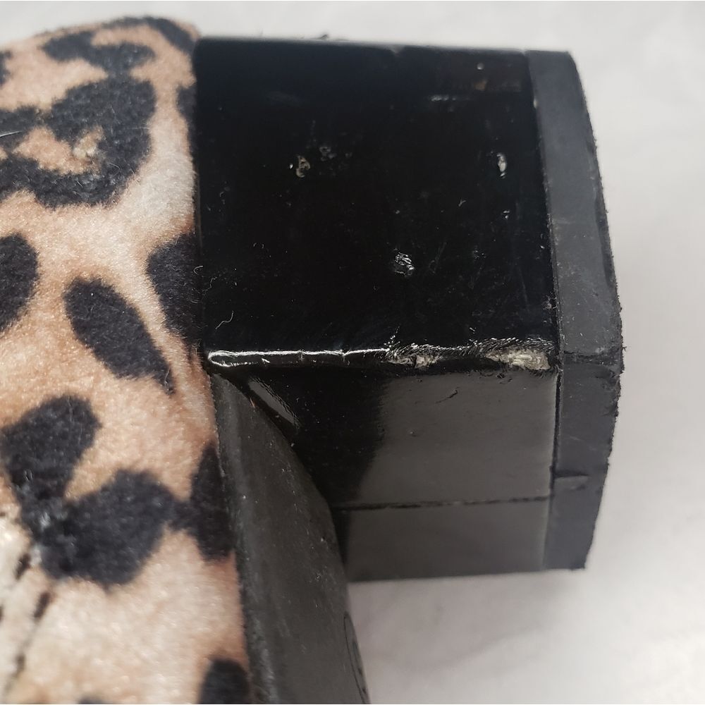 Leopard Rocker Heel Boots - Picture 12 of 12